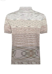 MISSONI Beige space-dye Knit polo