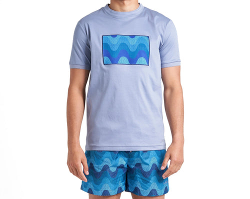 LANKA Blue Wave T-Shirt