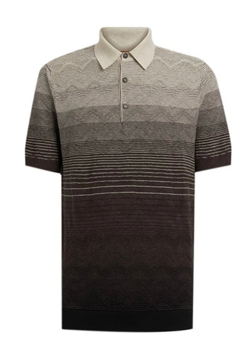 MISSONI Cotton Stripped Polo Shirt