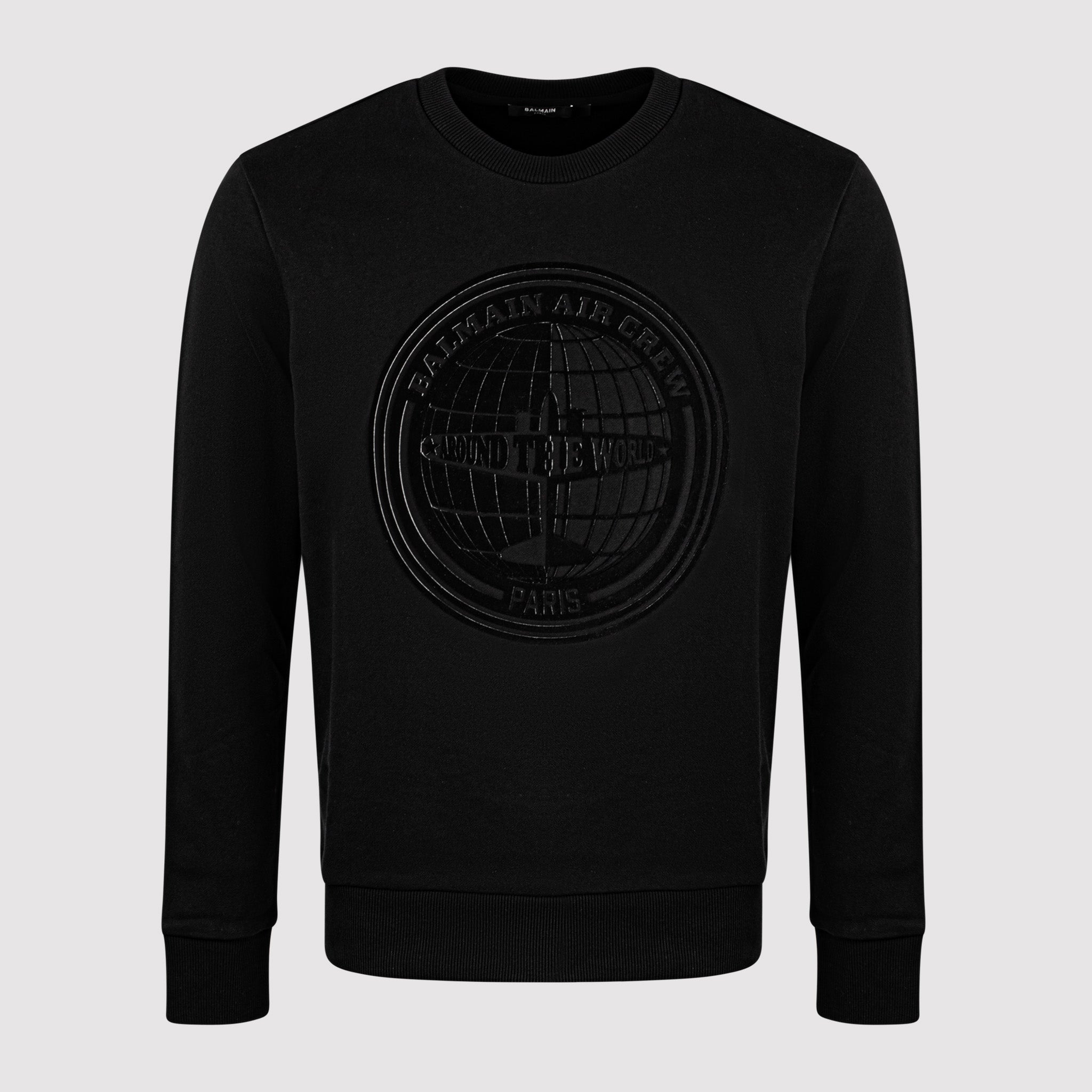 Balmain Black Velvet Sweater