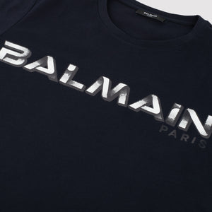 Balmain Navy 3D Logo Sweatshirt