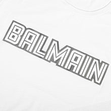 Load image into Gallery viewer, Balmain White Mirror logo T-Shirt