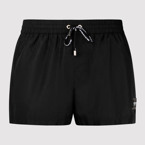 Dolce & Gabbana Logo Black Swim Shorts