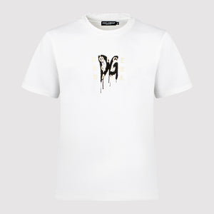 Dolce & Gabbana White Logo Spray T-Shirt