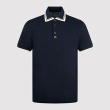 Load image into Gallery viewer, Dolce &amp; Gabbana Navy Logo Plaque Polo Shirt