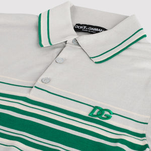 Dolce & Gabbana Stripped Polo Shirt