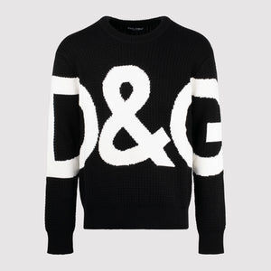 Dolce & Gabbana Wool Knitted Black Sweatshirt