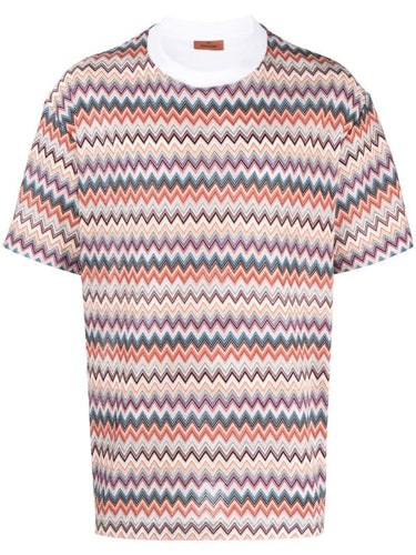 MISSONI Woven Multi Zig Zag T-Shirt