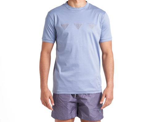 LANKA Blue Triangle T-Shirt