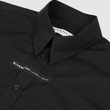 Load image into Gallery viewer, GIVENCHY black slim fitted logo shirt