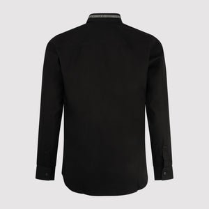 GIVENCHY logo black cotton shirt