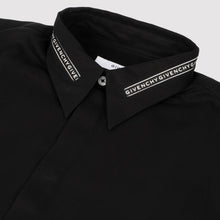 Load image into Gallery viewer, GIVENCHY logo black cotton shirt