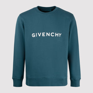 GIVENCHY Archetype Blue slim fit sweatshirt