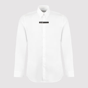 GIVENCHY slim fitting white logo shirt