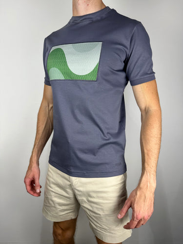 LANKA Grey wave T-Shirt