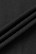Load image into Gallery viewer, Catini Firenze Luxury Mercerised Cotton Shoulder Panel T-Shirt Black