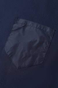 Catini Firenze Mercerised Cotton Pocket T-Shirt Navy Blue