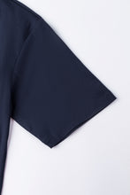 Load image into Gallery viewer, Catini Firenze Mercerised Cotton Pocket T-Shirt Navy Blue
