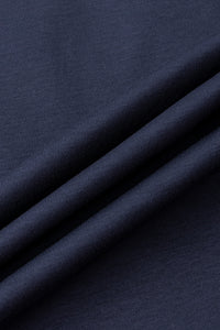 Catini Firenze Mercerised Cotton Pocket T-Shirt Navy Blue