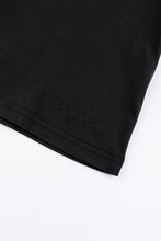 Load image into Gallery viewer, Catini Firenze Nylon Shoulder Panel T-Shirt Black/Navy Blue Soulder Panels