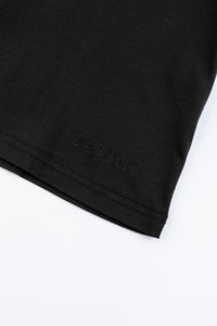 Catini Firenze Nylon Shoulder Panel T-Shirt Black/Navy Blue Soulder Panels