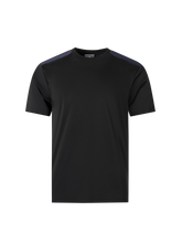Load image into Gallery viewer, Catini Firenze Nylon Shoulder Panel T-Shirt Black/Navy Blue Soulder Panels
