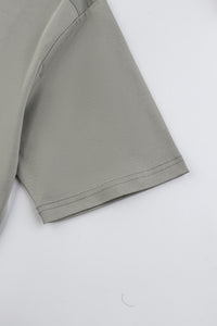 Catini Firenze Nylon Shoulder Panel T-Shirt Champagne