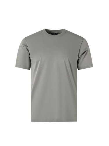 Catini Firenze Nylon Shoulder Panel T-Shirt Champagne