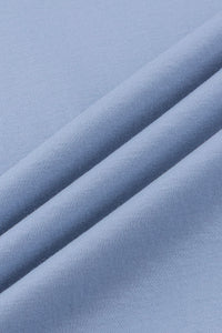 Catini Firenze Nylon Shoulder Panel T-Shirt Light Blue