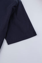 Load image into Gallery viewer, Catini Firenze Nylon Shoulder Panel Navy Blue T-Shirt
