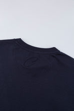 Load image into Gallery viewer, Catini Firenze Nylon Shoulder Panel Navy Blue T-Shirt