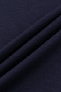 Catini Firenze Nylon Shoulder Panel Navy Blue T-Shirt