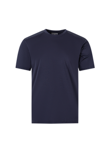 Catini Firenze Nylon Shoulder Panel Navy Blue T-Shirt