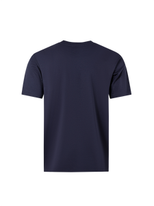 Catini Firenze Nylon Shoulder Panel Navy Blue T-Shirt