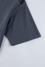 Load image into Gallery viewer, Catini Firenze Nylon Shoulder Panel T-Shirt Steel Blue