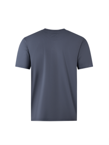 Catini Firenze Nylon Shoulder Panel T-Shirt Steel Blue
