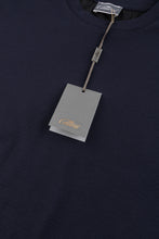 Load image into Gallery viewer, Catini Firenze Nylon Shoulder Panel T-Shirt Navy Blue/Black Shoulder Panel