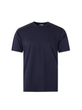 Load image into Gallery viewer, Catini Firenze Nylon Shoulder Panel T-Shirt Navy Blue/Black Shoulder Panel