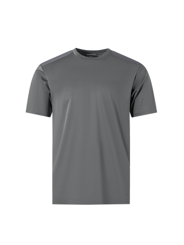 Catini Firenze Nylon Shoulder Panel T-Shirt Grey