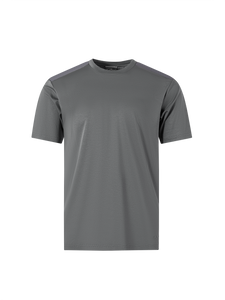 Catini Firenze Nylon Shoulder Panel T-Shirt Grey