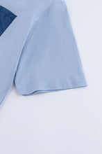 Load image into Gallery viewer, Catini Firenze Pocket T-Shirt Light Blue/Navy Blue