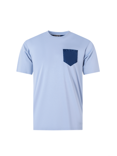 Catini Firenze Pocket T-Shirt Light Blue/Navy Blue