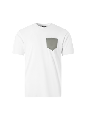 Catini Firenze Pocket T-Shirt White/Arenaria Beige