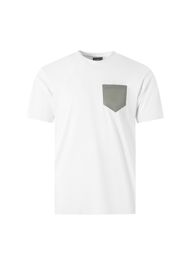 Catini Firenze Pocket T-Shirt White/Arenaria Beige