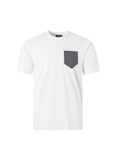 Load image into Gallery viewer, Catini Firenze Pocket T-Shirt White/Mid Grigio Grey
