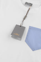 Load image into Gallery viewer, Catini Firenze Pocket T-Shirt White/Light Blue