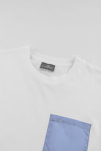 Load image into Gallery viewer, Catini Firenze Pocket T-Shirt White/Light Blue