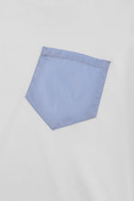 Load image into Gallery viewer, Catini Firenze Pocket T-Shirt White/Light Blue