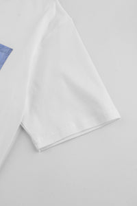 Catini Firenze Pocket T-Shirt White/Light Blue