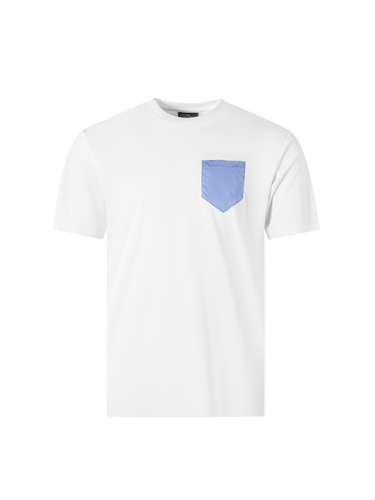 Catini Firenze Pocket T-Shirt White/Light Blue